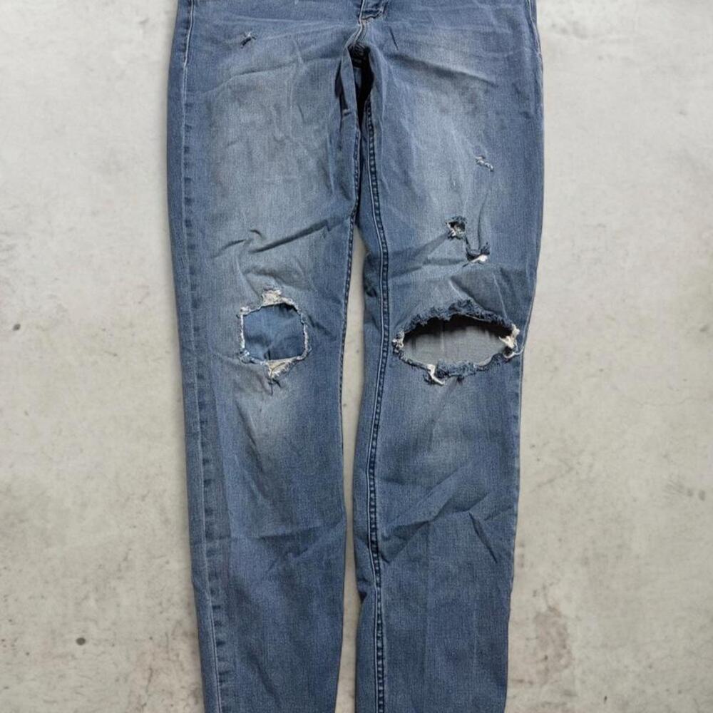 Democracy Freedom Legging Jeans Womens 8 Distressed Blue